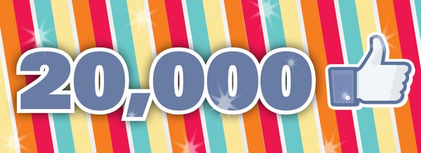 20,000 likes on facebook